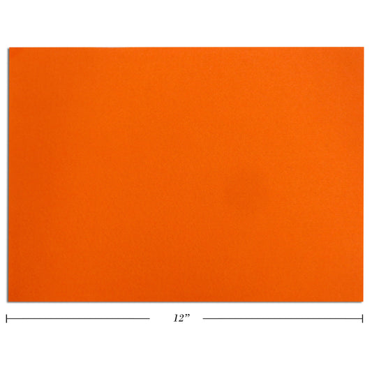 Selectum Felt Sheets - 9"W x 12"L - Orange - 10 Pack