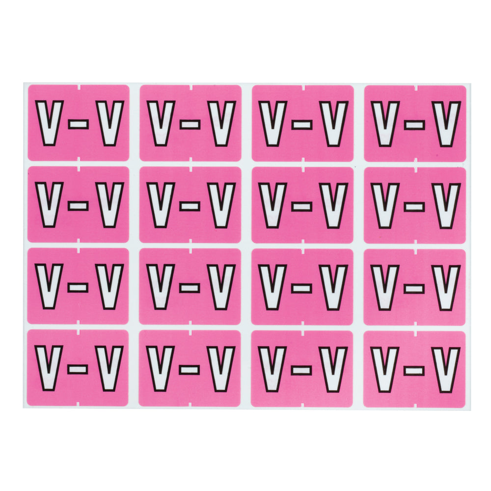 Pendaflex A-Z Lilac End Tab Filing Labels - V - 240 Pack