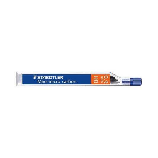 Recharges de mines pour porte-mine Staedtler Mars Micro Carbon – HB – 0,9 mm – Lot de 12