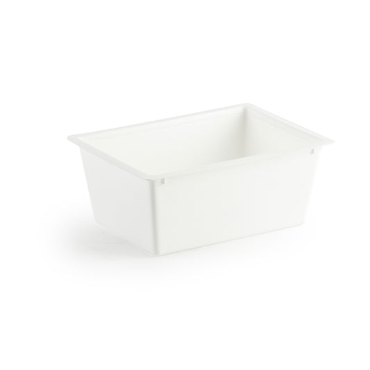 Bac de rangement multi-usages en plastique Mistral - 11,5 po - Blanc
