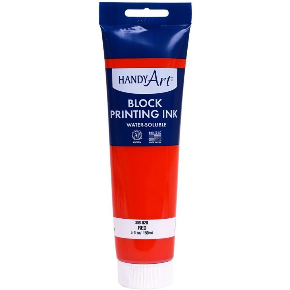 HANDY ART BLOCK INK - 5 OZ RED