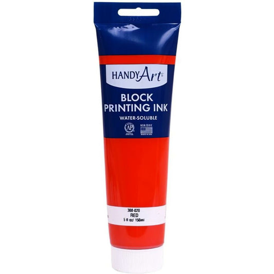 HANDY ART BLOCK INK - 5 OZ RED