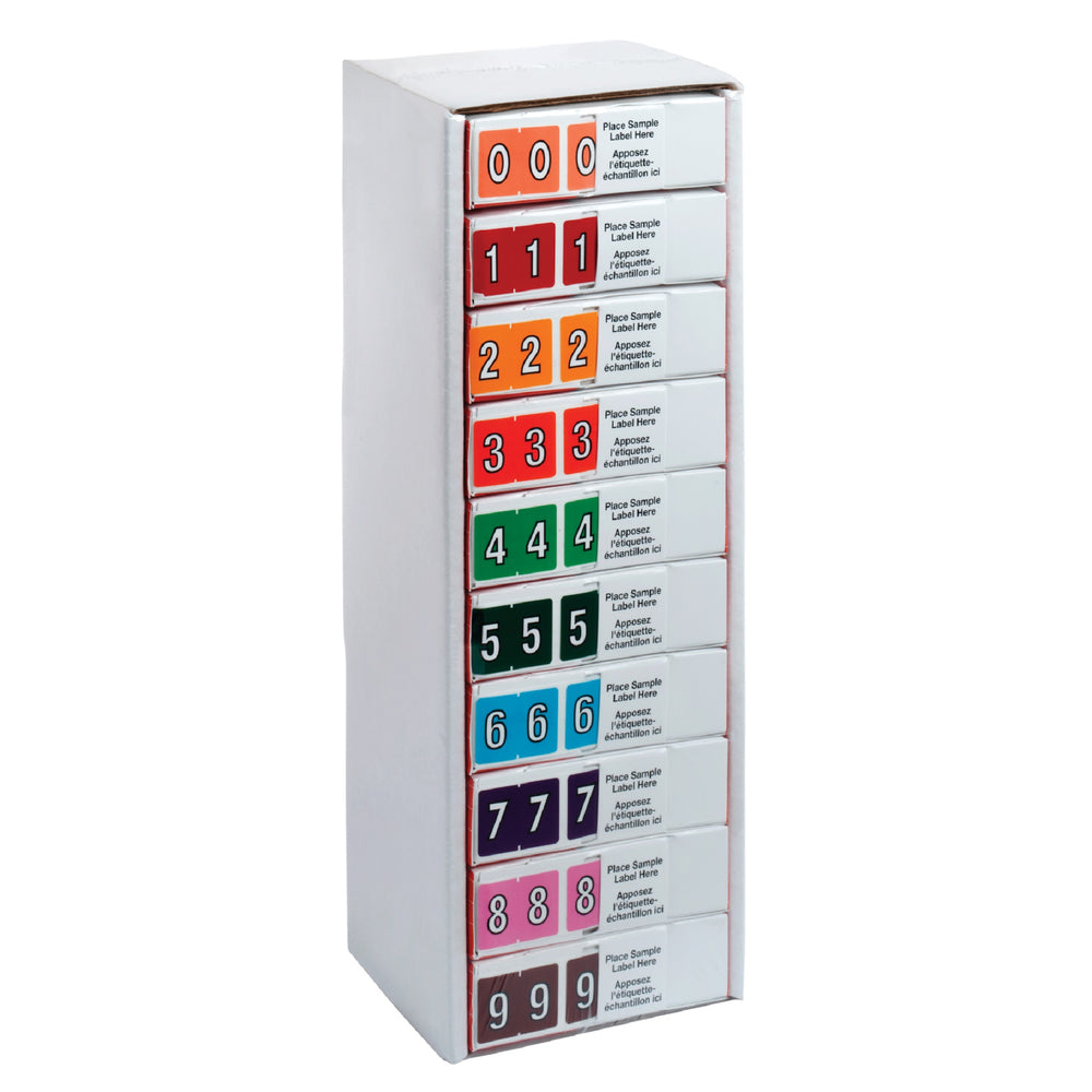 Pendaflex Numeric Assorted End Tab Filing Labels Starter Kit