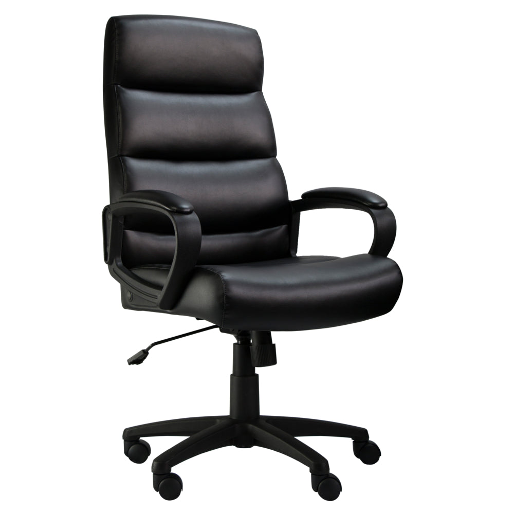 Horizon Activ High Back Faux Leather Simple Tilter Executive Chair - Black