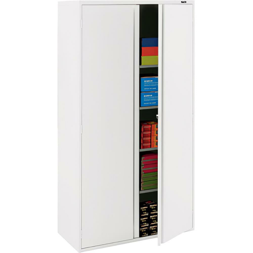 Armoire de rangement en métal 72H - Blanc Office To Go