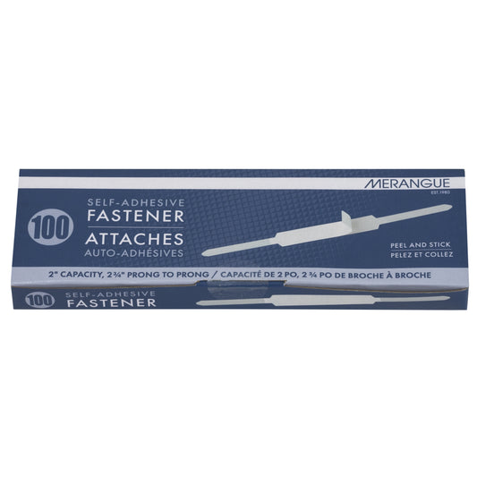 Merangue Self-Adhesive Prong Fastener - 100 Pack