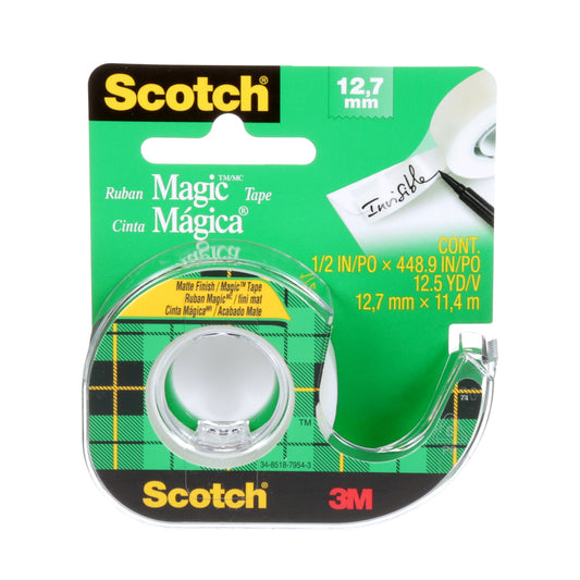 Ruban adhésif Scotch Magic - 12,7 mm l x 11,4 m L
