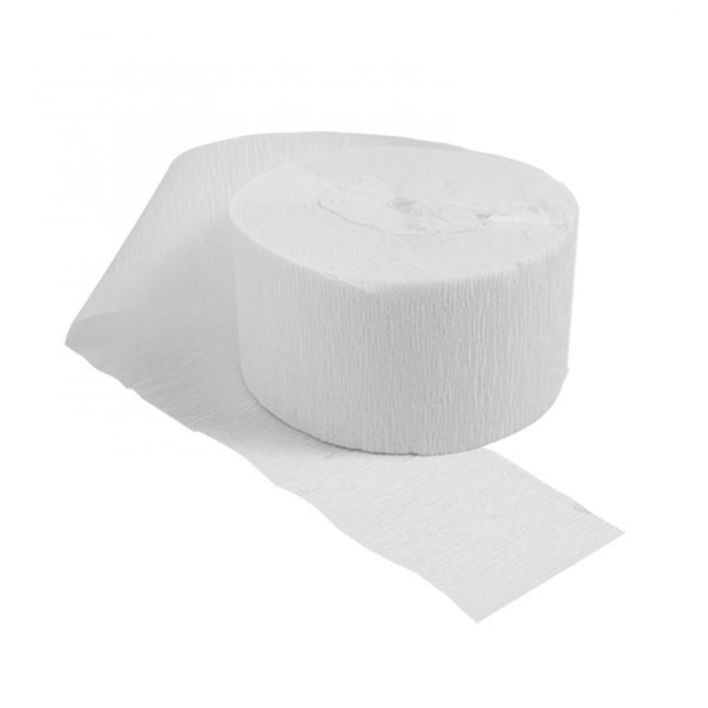 Rouleau de papier Streamer blanc de 81 pi, paquet de 6