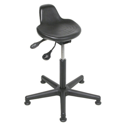 Horizon Shoptech Industrial Sit/Stand Stool - Black