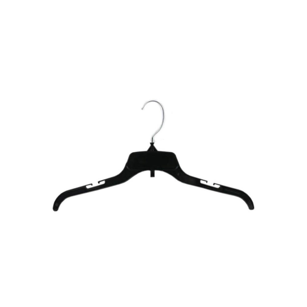 Eddie's Hang-Up Display Ltd. Break Resistant Top Hanger With Loops - 17" - Black - 200 Pack