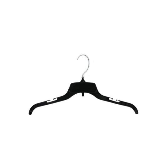 Eddie's Hang-Up Display Ltd. Break Resistant Top Hanger With Loops - 17" - Black - 200 Pack
