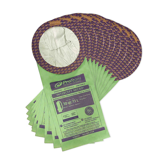 Sac filtrant Intercept Micro - Col ouvert - Convient pour 10 litres - Paquet de 10