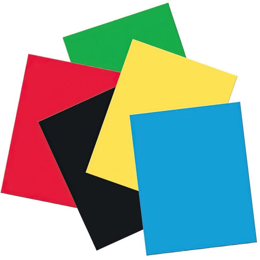 UCreate Premium Coated Poster Board, 5 Primary Assorted Colors, 55.9cm x 71.1cm, 25 Sheets/pkg.
