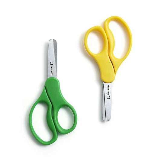 TRU RED 5" Kids Blunt Tip Stainless Steel Scissors - 2 Pack