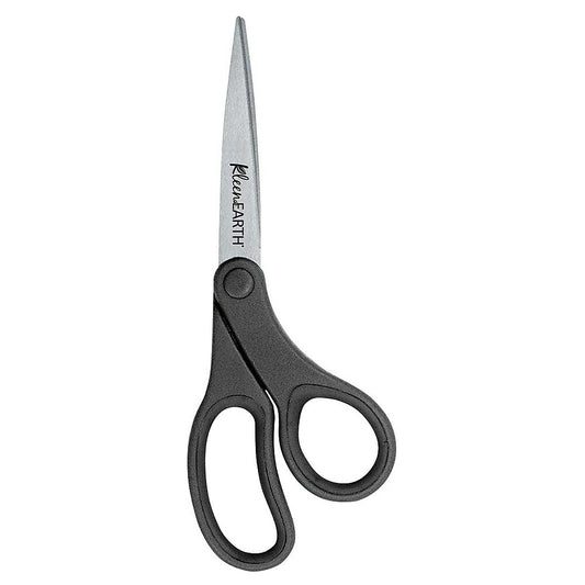Westcott KleenEarth 8" Bent Basic Handle Scissors - Black