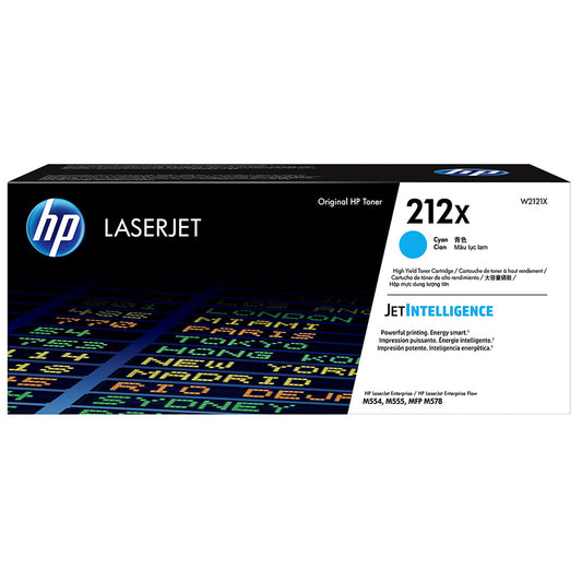 HP 212X Original High Yield Laser Cyan Toner Cartridge - 1 Pack