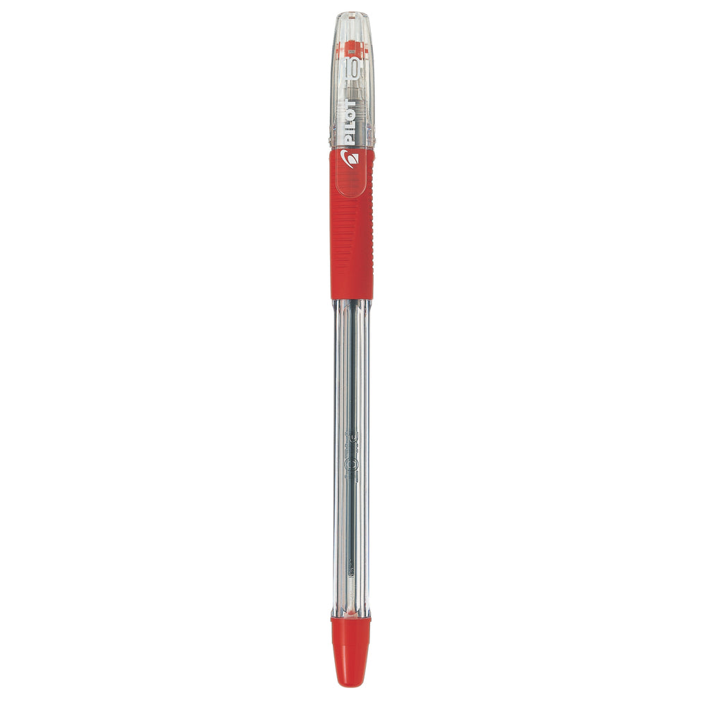 Stylo à bille Pilot BeGreen avec grip en caoutchouc - 1,0 mm - Rouge