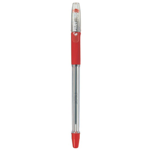 Stylo à bille Pilot BeGreen avec grip en caoutchouc - 1,0 mm - Rouge