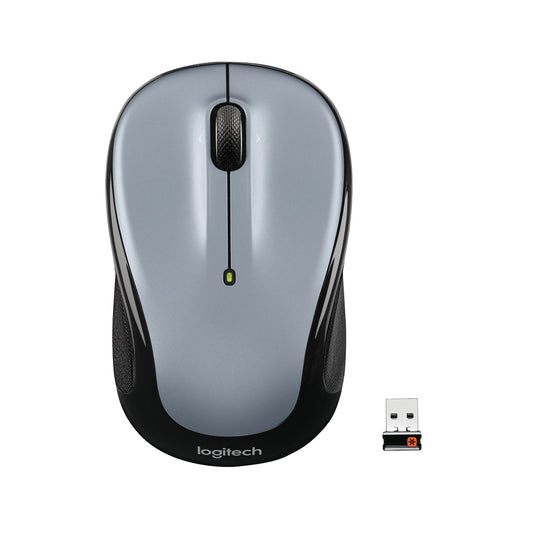 Logitech M325S 2.4 GHz Wireless Mouse with USB Receiver - Light Silver