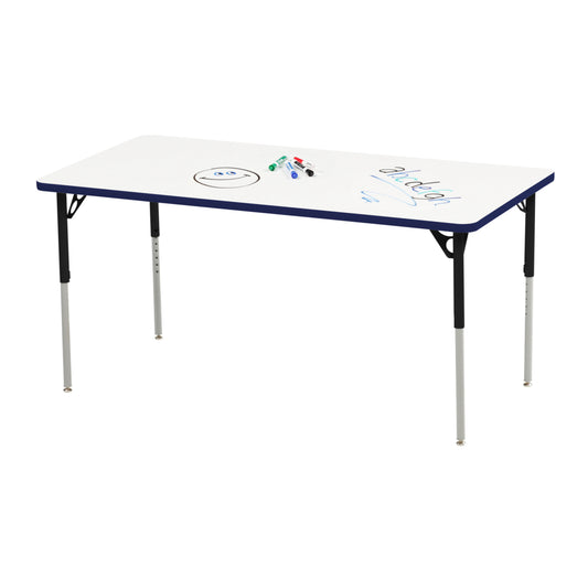 Mitybilt Dry-Wipe 30" x 48" Rectangular Visual Learning Table