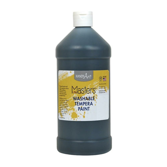 Little Masters Washable Tempera Paint - 946 ML - Black