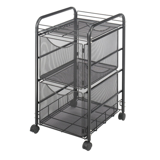 Chariot de classement Safco Onyx - Format lettre - Noir