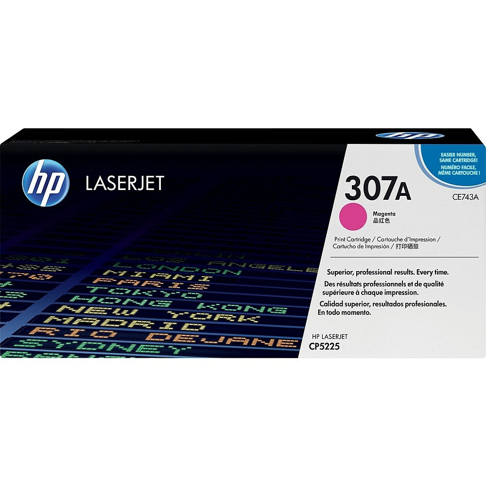 Cartouche de toner magenta d'origine HP 307A LaserJet (CE743A)