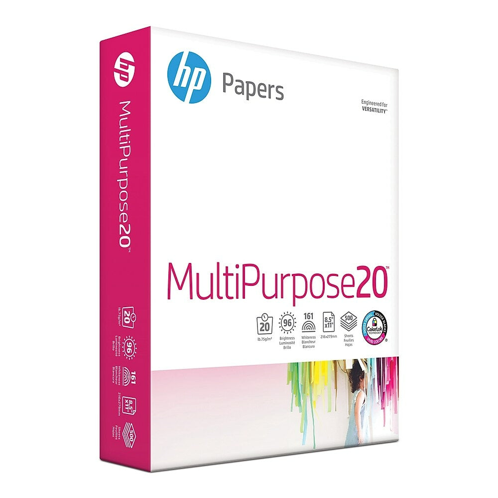 Papier multi-usages certifié HP FSC - 20 lb - 8 1/2" x 11" - 500 feuilles