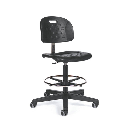 Tabouret de travail Minotaur-64 10 po, polyuréthane - Noir (BLACK), 9663-64 BLK