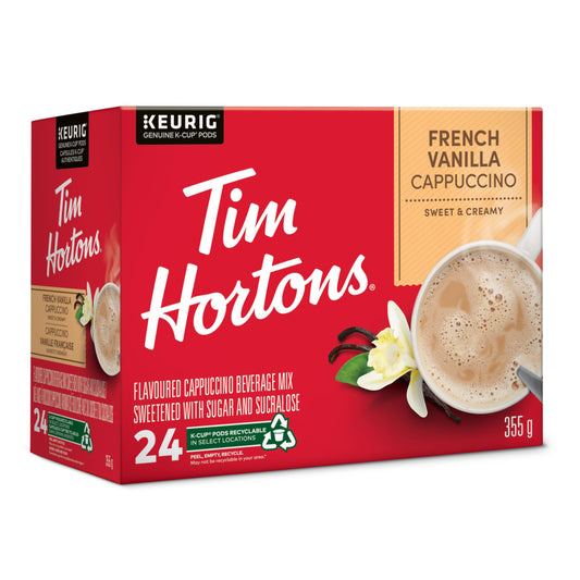 Tim Hortons French Vanilla Cappuccino K-Cup Pods - 24 Pack
