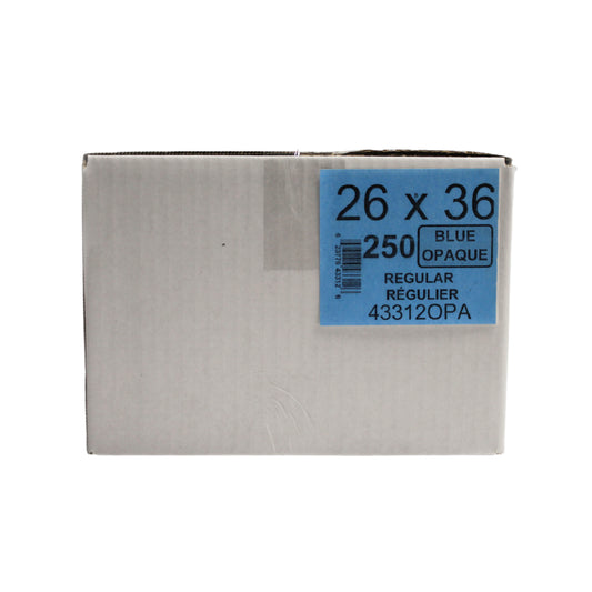 Sacs poubelle Eco II - Réguliers - 26" x 36" - Bleu opaque - Paquet de 250