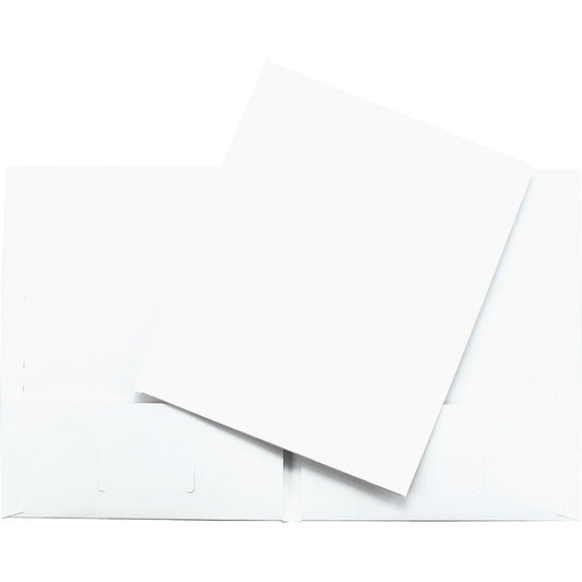Portefeuille à deux poches Hilroy - Format lettre - Blanc