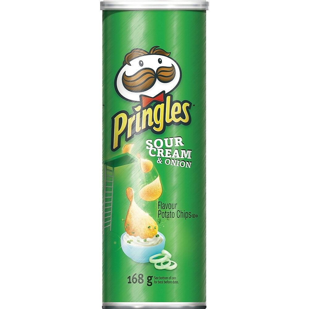 Chips Pringles saveur crème sure et oignon - 168 g