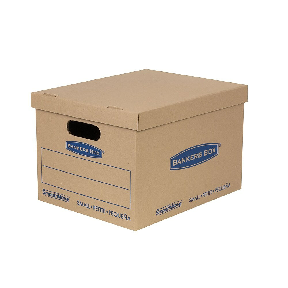 Bankers Box Smoothmove Classic Moving Box  - Small - 15" L x 12" W x 10" H - 10 Pack