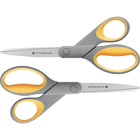 Westcott 8" Titanium Bonded Pointed Scissors, 2 pack