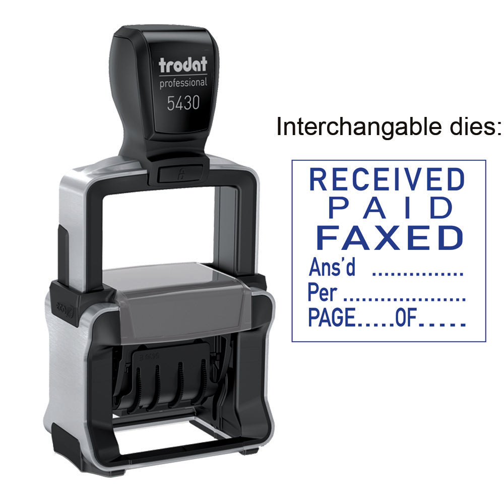 Trodat 5430/L Professional Dater, English