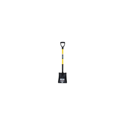 Aurora Tools Standard-Duty Square Shovel, D-Grip Handle