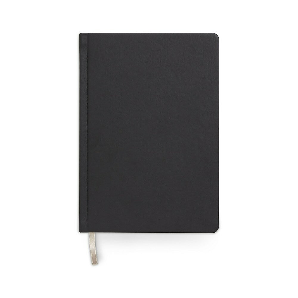 Journal ligné à couverture rigide moyenne TRU RED - Noir
