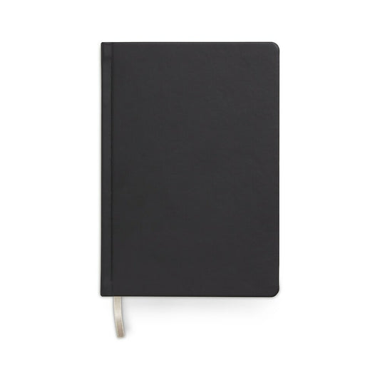 Journal ligné à couverture rigide moyenne TRU RED - Noir