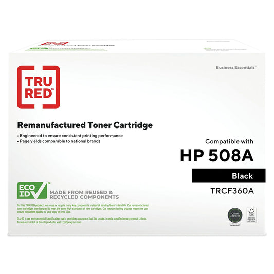 TRU RED CF360A HP 508A Remanufactured Toner Cartridge - Standard Yield - Black