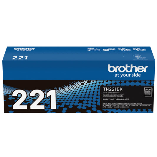Cartouche de toner noir Brother TN221BK à rendement standard