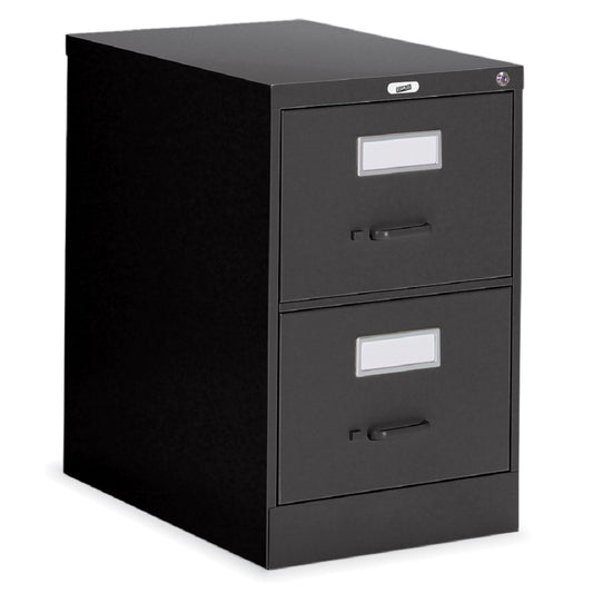 Staples Vertical Legal File Cabinet, 2 Drawer, Black