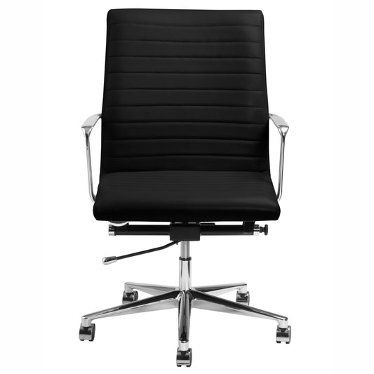 Nightingale Amalfi Mid Back Conference Tilt Lock Chair - Black