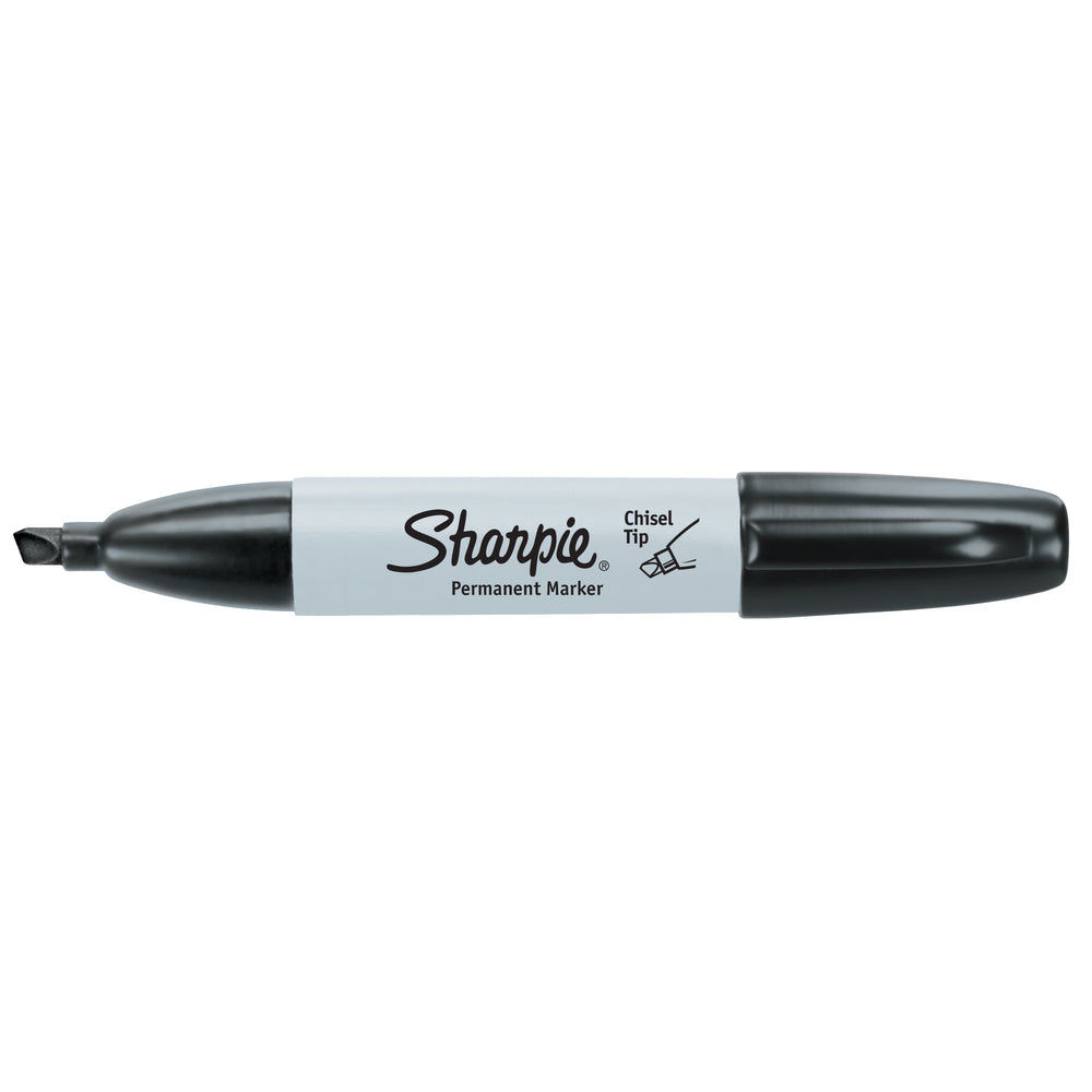 Marqueur permanent Sharpie à pointe biseautée - Noir