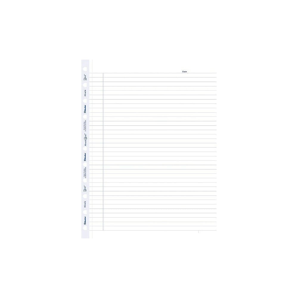 Recharges Blueline MiracleBind - Lignées - 11" x 9-1/16" - 50 feuilles