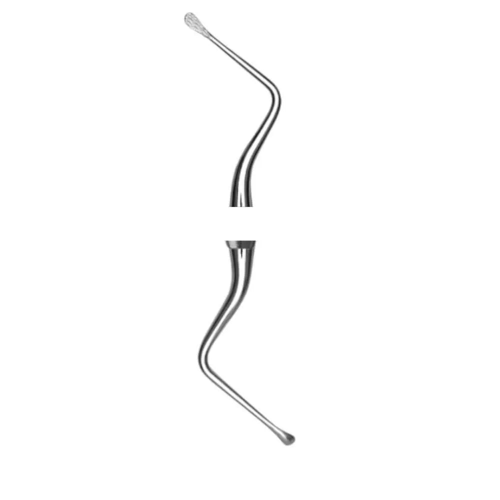 84 Lucas Surgical Curette 2 mm, Smallest Double-Ended Spoon Curette for Fine Socket Debridement