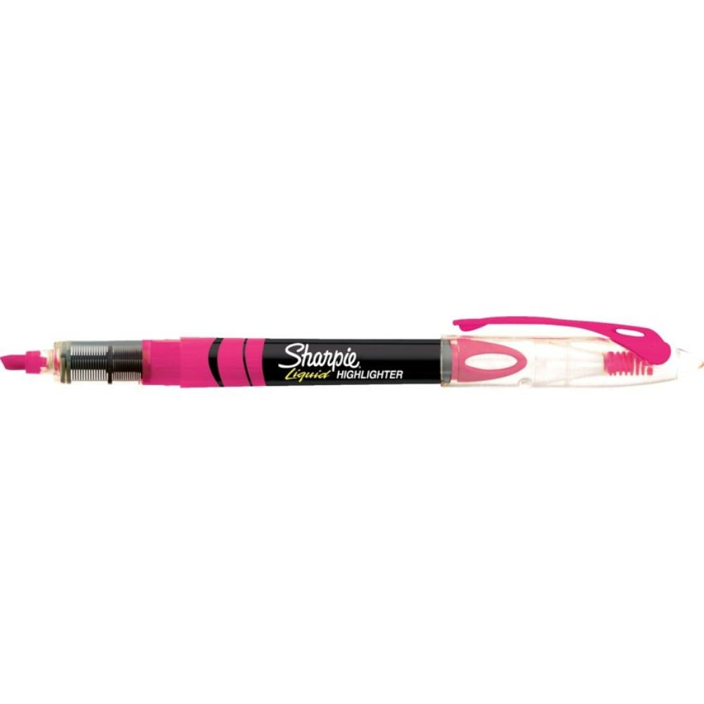 Sharpie Liquid Chisel Tip Pen-Style Highlighters - Pink - 12 Pack