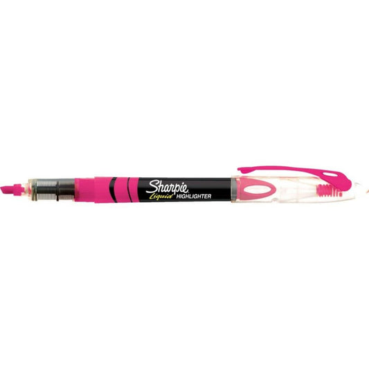 Sharpie Liquid Chisel Tip Pen-Style Highlighters - Pink - 12 Pack