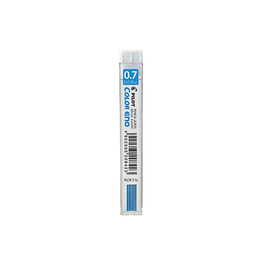 Mines pour crayon mécanique Pilot Colour Eno - Pointe : 0,7 mm - Bleu doux - Lot de 6