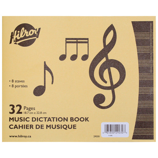 Livre de dictée musicale Hilroy, 32 pages